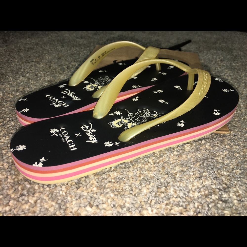 NWOT Coach Disney Flip Flops (7)